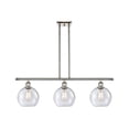thumbnail image 1 of Innovations Lighting 516-3I Athens Athens 3 Light 36" Wide Linear Chandelier - Nickel, 1 of 4
