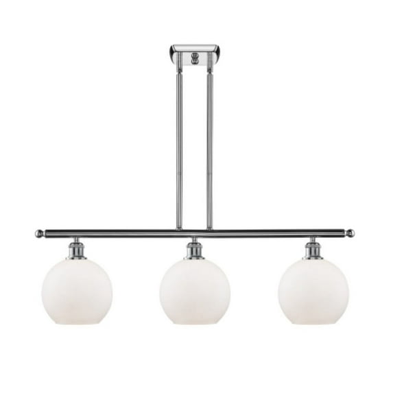 Innovations Lighting 516-3I Athens Athens 3 Light 36" Wide Linear Chandelier - White
