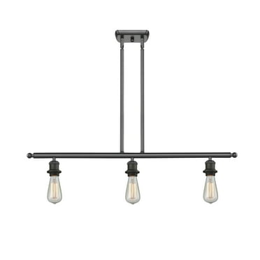 Innovations Lighting 516-3I Bare Bulb Bare Bulb 3 Light 36" Wide Linear Chandelier -