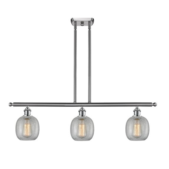 Innovations Lighting 516-3I Belfast Belfast 3 Light 36" Wide Linear Chandelier - Nickel