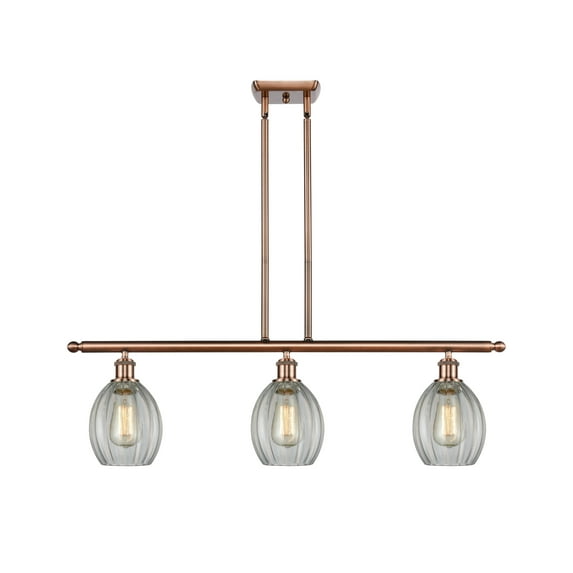 Innovations Lighting 516-3I Eaton Eaton 3 Light 36" Wide Linear Chandelier - Copper