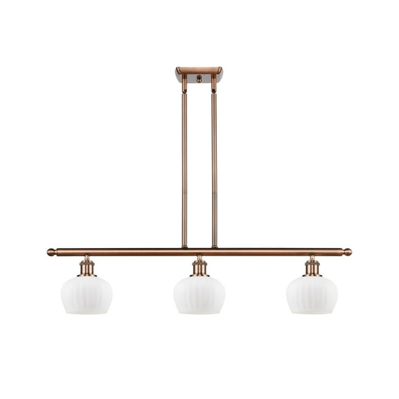 Innovations Lighting 516-3I Fenton Fenton 3 Light 36" Wide Linear Chandelier - Antique