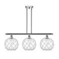 thumbnail image 1 of 516-3I-PC-G122-10RW Innovations Lighting Farmhouse Rope - 3 Light Island In Industrial Style-13 Inches Tall and 36 Inches Wide-Polished Chrome, 1 of 2