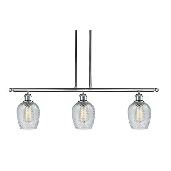 Innovations Lighting 516-3I Salina Salina 3 Light 36" Wide Linear Chandelier - Nickel