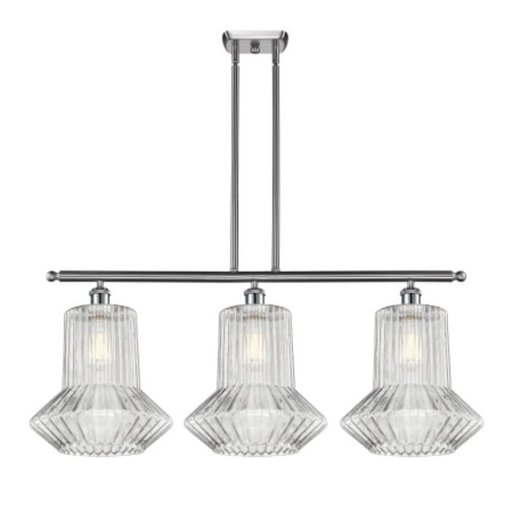 Innovations Lighting 516-3I-SN-G212 Springwater 3 Light 36" Wide Linear Chandelier -