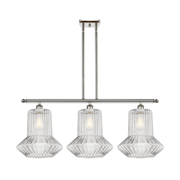 Innovations Lighting 516-3I-PN-G212 Springwater 3 Light 36" Wide Linear Chandelier -