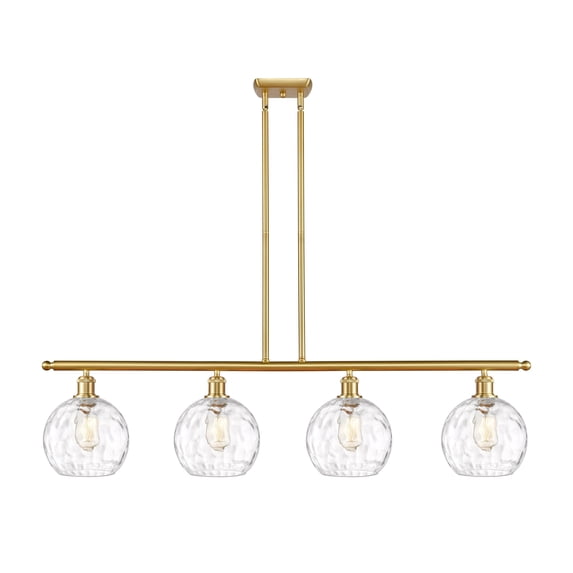 Innovations Lighting 516-4I-SG-G1215-8 Athens 4 Light 48" Wide Linear Pendant - Satin Gold