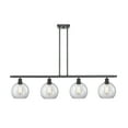 thumbnail image 1 of Innovations Lighting 516-4I-BK-G122-8 Athens 4 Light 48" Wide Linear Pendant - Black, 1 of 5