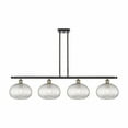 thumbnail image 1 of 516-4I-BAB-G555-10CL-Innovations Lighting-Ithaca - 4 Light Stem Hung Island In Industrial Style-10 Inches Tall and 48.25 Inches Wide-Black Antique, 1 of 7