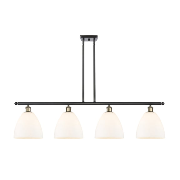 Innovations Lighting 516-4I-BAB-GBD-91 Bristol Glass 4 Light 48" Wide Linear Pendant -