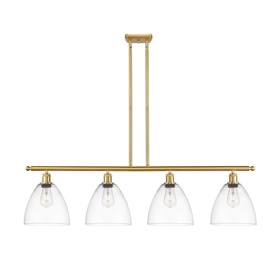 Innovations Lighting 516-4I-SG-GBD-92 Bristol Glass 4 Light 48" Wide Linear Pendant - Gold