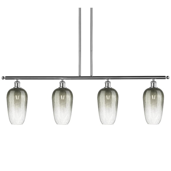 Innovations Lighting 516-4I-PC-G484-7SL Brookhaven Flute 4 Light 48" Wide Linear Pendant -