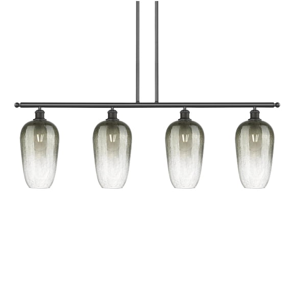 Innovations Lighting 516-4I-OB-G484-7SL Brookhaven Flute 4 Light 48" Wide Linear Pendant -
