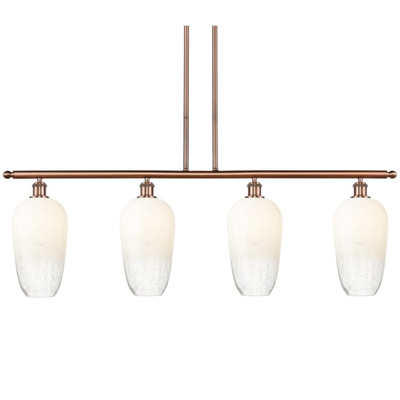 Innovations Lighting 516-4I-AC-G484-7OP Brookhaven Flute 4 Light 48" Wide Linear Pendant -