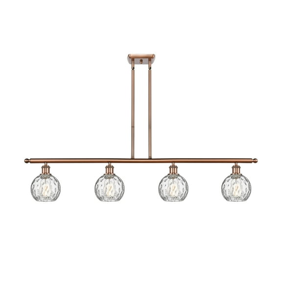 Innovations Lighting 516-4I-8-46 Athens Linear Athens 4 Light 46" Wide Linear Pendant -