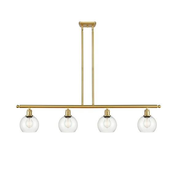 Innovations Lighting 516-4I-SG-G122-6 Athens 4 Light 48" Wide Linear Pendant - Gold
