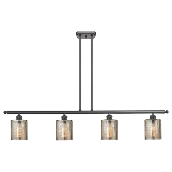 Innovations Lighting 516-4I-OB-G116 Cobbleskill 4 Light 48" Wide Linear Chandelier -