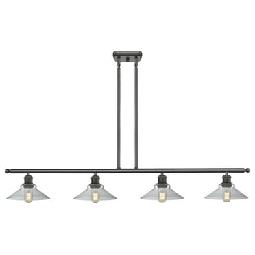 Innovations Lighting 516-4I Disc Disc 4 Light 48" Wide Linear Chandelier - Bronze