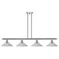 thumbnail image 1 of Innovations Lighting 516-4I-PC-G132 Disc 4 Light 48" Wide Linear Chandelier - Chrome, 1 of 2