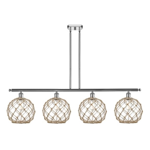 Innovations Lighting 516-4I Large Farmhouse Rope Large Farmhouse Rope 4 Light 48" Wide