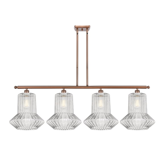 Innovations Lighting 516-4I-AC-G212 Springwater 4 Light 48" Wide Linear Chandelier -