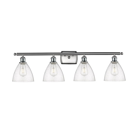 Innovations Lighting 516-4W-SN-GBD-754 Bristol 4 Light 38" Wide Vanity Light - Nickel