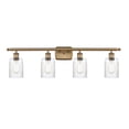 thumbnail image 1 of Innovations Lighting 516-4W-BB-G342 Hadley 4 Light 36" Wide Bathroom Vanity Light - Brass, 1 of 7