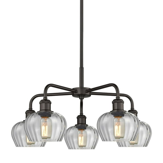 Innovations Lighting 516-5Cr-14-25 Fenton Chandelier Fenton 5 Light 25" Wide Chandelier -