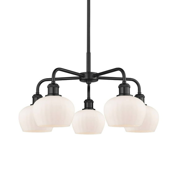 Innovations Lighting 516-5Cr-14-25 Fenton Chandelier Fenton 5 Light 25" Wide Chandelier -