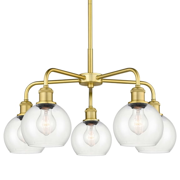 Innovations Lighting 516-5Cr-15-24 Athens Chandelier Athens 5 Light 24" Wide Chandelier -