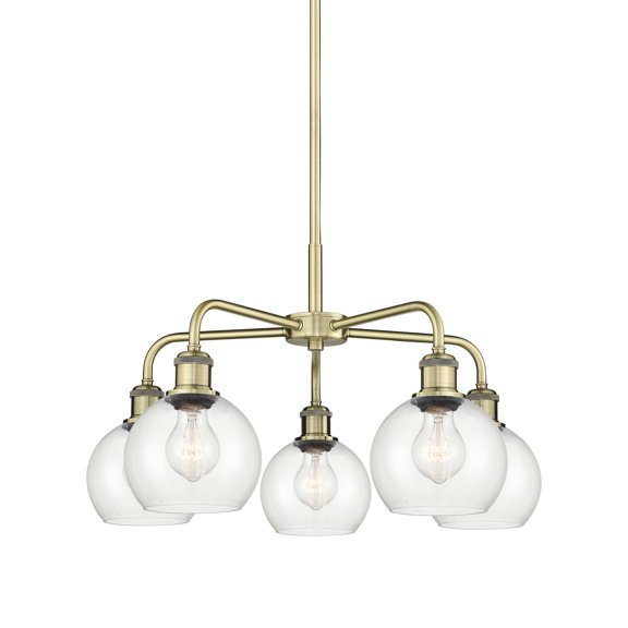 Innovations Lighting 516-5Cr-15-24 Athens Chandelier Athens 5 Light 24" Wide Chandelier -