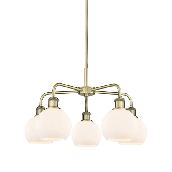Innovations Lighting 516-5Cr-15-24 Athens Chandelier Athens 5 Light 24" Wide Chandelier -