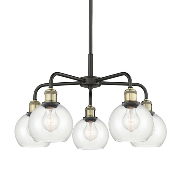 Innovations Lighting 516-5Cr-15-24 Athens Chandelier Athens 5 Light 24" Wide Chandelier -