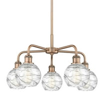 Innovations Lighting 516-5Cr-15-24 Athens Deco Swirl Chandelier Athens Deco Swirl 5 Light