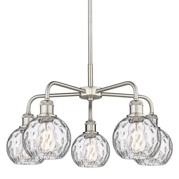 Innovations Lighting 516-5Cr-15-24 Athens Water Glass Chandelier Athens Water Glass 5