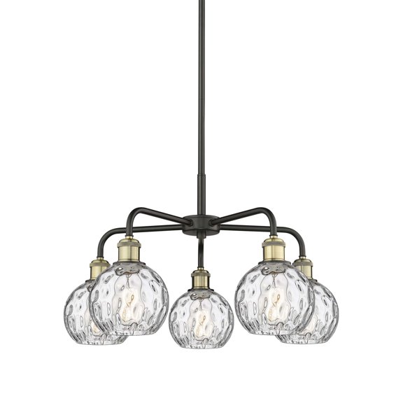 Innovations Lighting 516-5Cr-15-24 Athens Water Glass Chandelier Athens Water Glass 5