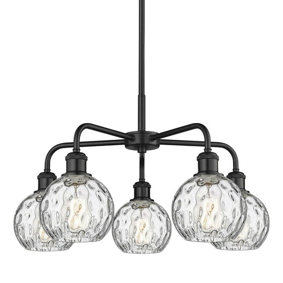 Innovations Lighting 516-5Cr-15-24 Athens Water Glass Chandelier Athens Water Glass 5