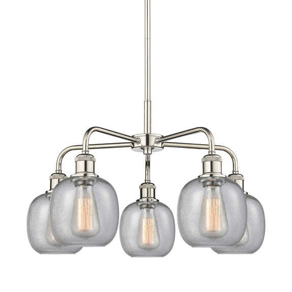 Innovations Lighting 516-5CR-PN-G104 Belfast 5 Light 24" Wide Chandelier - Nickel