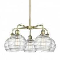 Innovations Lighting 516-5Cr-16-26 Athens Deco Swirl Chandelier Athens Deco Swirl 5 Light