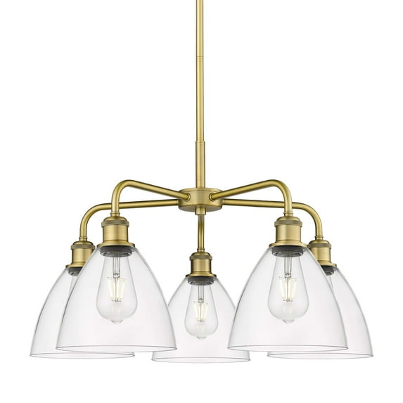 Innovations Lighting 516-5Cr-16-26 Bristol Glass Chandelier Bristol Glass 5 Light 26" Wide