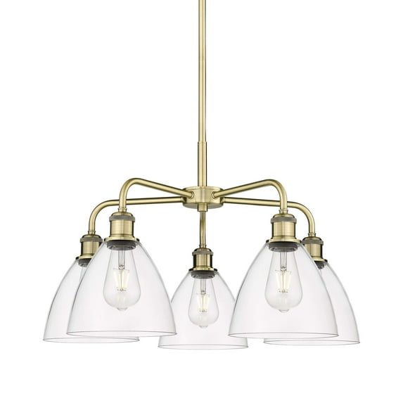 Innovations Lighting 516-5Cr-16-26 Bristol Glass Chandelier Bristol Glass 5 Light 26" Wide