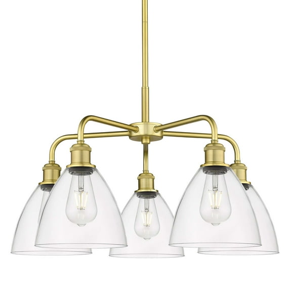 Innovations Lighting 516-5Cr-16-26 Bristol Glass Chandelier Bristol Glass 5 Light 26" Wide