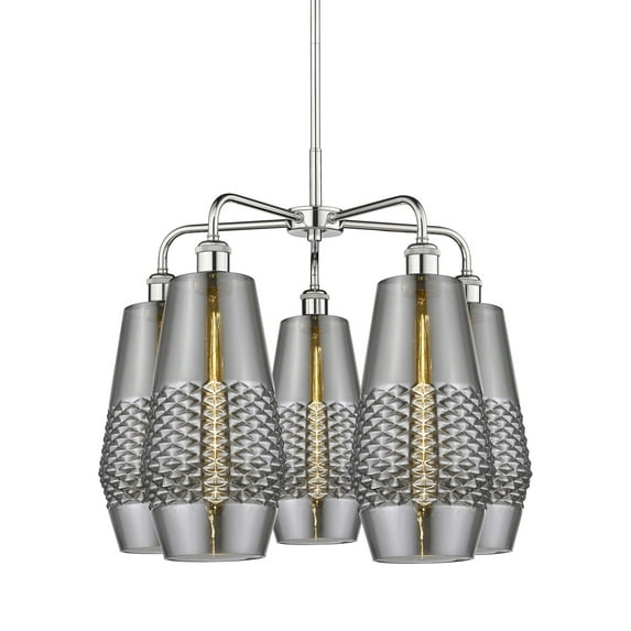 Innovations Lighting 516-5Cr-22-25 Windham Chandelier Windham 5 Light 25" Wide Chandelier