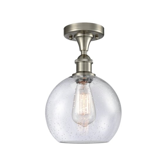 Innovations Lighting 516 Athens Athens 8" Wide Semi-Flush Ceiling Fixture - Nickel