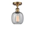 thumbnail image 1 of Innovations Lighting 516 Belfast Belfast 6" Wide Semi-Flush Ceiling Fixture - Brass, 1 of 2