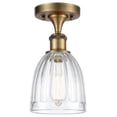 thumbnail image 1 of Innovations Lighting 516-1C-BB-G442 Brookfield 6" Wide Semi-Flush Ceiling Fixture - Brass, 1 of 2