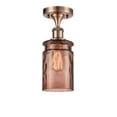 thumbnail image 1 of Innovations Lighting 516 Candor Candor 5" Wide Semi-Flush Ceiling Fixture - Antique Copper, 1 of 2