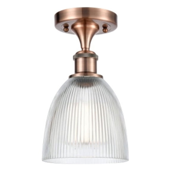 Innovations Lighting 516 Castile Castile 6" Wide Semi-Flush Ceiling Fixture - Copper