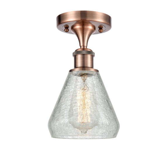 Innovations Lighting 516 Conesus Conesus 6" Wide Semi-Flush Ceiling Fixture - Copper