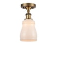 thumbnail image 1 of Innovations Lighting 516 Ellery Ellery 5" Wide Semi-Flush Ceiling Fixture - White, 1 of 3